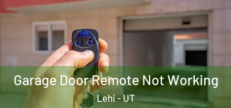  Garage Door Remote Not Working Lehi - UT