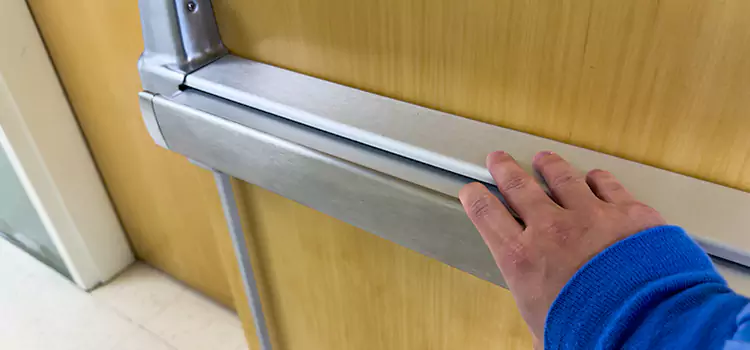 Installing a Push Bar on a Door Lehi